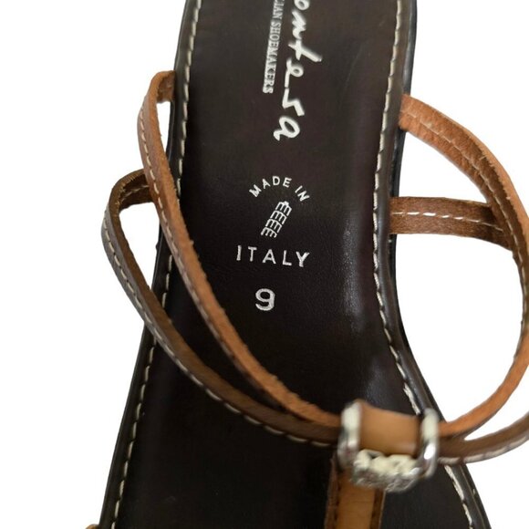 Contesa by Italian Shoemakers Open Toe Wedge Platform Sandals Sz 9 - Picture 8 of 8